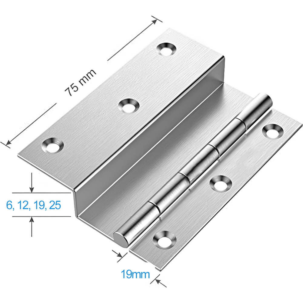 SS L Cabinet Hinge